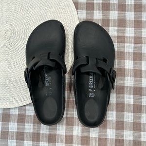 Birkenstock Black Boston Slip-On Clogs